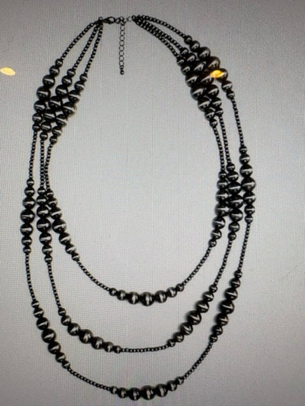 Tipi Western 3 Layered Navajo Pearl Style Necklace NWT
